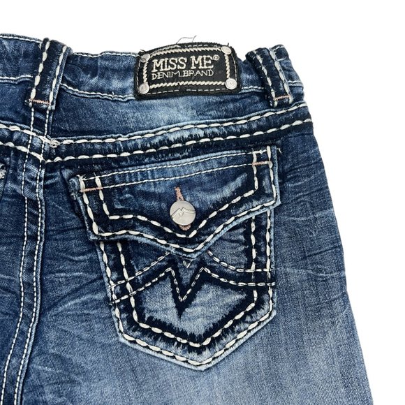 Miss Me embroidered distressed women's bermuda shorts size 26 - Picture 7 of 7